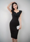 머이드 (머메이드 카라 민소매 스타일 고급 미디원피스) 온걸 / 홀복 : 온 걸