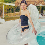 스윔어바웃 대형 물놀이 진주조개 튜브 보트튜브 물놀이용품 : 스윔어바웃