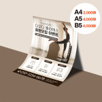 100아트지 A4 전단 단면 인쇄 ※2,000매 (음식점/카페/베이커리/병원/헬스장/뷰티샵/학원 등) : 디오디컴퍼니