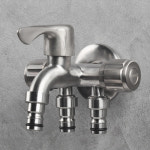 세갈래수도꼭지 3구 3출 수전 카플링 세탁기 스텐 수도꼭지 2구 양갈래 제니스 : 배관자재아울렛