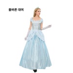 [대여]성인 신데렐라 드레스 B 공주 옷 코스프레 의상 대여 할로윈 졸업사진옷 올바른대여 : 올바른 대여