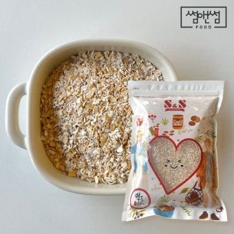썸앤썸 퀵 오트밀 1kg 납작 눌린귀리 압착 : 썸앤썸푸드