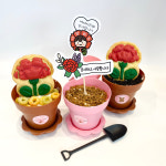 카네이션 토퍼 화분 컵케이크 만들기 화분4개 머핀 쿠키 화분키트 DIY 패키지 주문제작 : 아망마켓