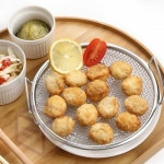 마켓프리 스텐 채망 튀김뜰채 계란삶기 원형뜰채 : 프리마켓 스토어