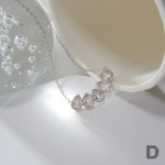 크리스탈 물방울 커브 목걸이 : 디보트 주식회사