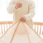 밥상보자기 밥상덮개 반찬보 상포 식탁망 음식보 사각 70x50cm : 재스민 상점