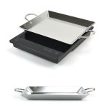 3중 닭갈비철 닭갈비 스텐 인덕션 곱창 9호 사각 39.5cm 순대 팬 판 볶음 : 피라스몰