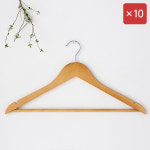 원목 일반형 옷걸이 10개 나무 세탁소 정장 바지 거치대 논슬립 스타일러 코트 : 생활의중심