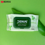 그린터치물티슈 캡형 100매입 : 배다리상사