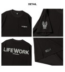 [라이프워크]남성 앞포켓 디테일 폴리헤링본 티셔츠 LW232TS464 : 모다아울렛 인천점