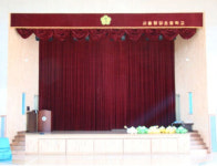 [서울행당초등학교] 전동커튼 벨벳무대막 방염커튼, 방문견적.,시공설치 : 창문데코