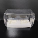 PET 투명 케이스/케이크 박스/용돈 케이스/선물 포장 박스/답례품... (주문제작) 뚜껑박스/손잡이 케이스/끈 손잡이 상자/사출 손잡이 상자 : 153포장