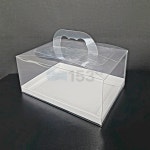 PET 투명 케이스/케이크 박스/용돈 케이스/선물 포장 박스/답례품... (주문제작) 뚜껑박스/손잡이 케이스/끈 손잡이 상자/사출 손잡이 상자 : 153포장