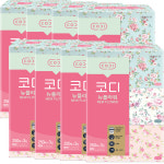 쌍용씨앤비 CODI 뉴플라워 미용티슈 250매 3입 x 8팩 : 지누지누