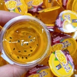 무무상회 열정 과일 젤리 홍콩 스타일 레몬 차 과일 얼음 홍차 맛 젤리 두부 꽃 조산 꿀 밀짚 케이크 스낵 : 무무 상회