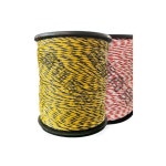 전기울타리 보호 농장 철조망 목책기 퇴치 목책기선 고라니 농작물 목장 2mm 200m 롤 옐로우블랙 : 에잇오