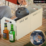 마리수 캠핑 버너 바람막이 캠핑 화로대 가림막 가스 화로 바람막이 4단 : 마리수