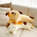모찌모찌 강아지 고양이 라잉 쿠션 댕냥이 동물 바디필로우 롱 베개 애착 인형 : 유앤티커머스