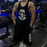 푸시풀레그 헬스나시 운동나시 머슬핏나시 남자민소매 운동복 짐웨어 : 푸시풀레그