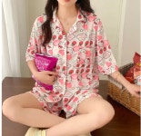 S0232 스트로베리 키티 잠옷세트 홈웨어 수학여행 체육대회 수련회 학생잠옷 파자마파티 여름 실내복 : 모아하루