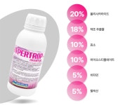 예봉 하이퍼트롭 500ml 착색 당도 강화 열매 잎 생장촉진 액체 식물영양제 비료 원예용품 : 주식회사 예봉바이오