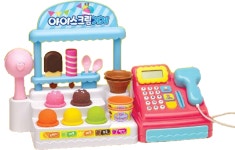 미미월드 똘똘이 계산대로 삑삑 아이스크림가게 소꿉놀이 장난감 3세아이 생일선물 : 라라 토이
