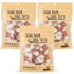 띵독 애견 딩고껌 연어우유껌 소 15P(240g) 3개 묶음 강아지 오래먹는간식 : 와이즈테일