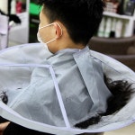 가정용 머리카락 방지 지퍼 이발 커트보 미용실망토 : 보문상사