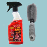 마프라 휠앤타이어 500ml 타이어 클리너 세정제 갈변 제거 제거제+휠브러쉬 : 드라이뷰
