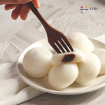 [종천막걸리]로 만든  순수기정떡 팥앙금  잔기지떡 개별포장떡 (냉동) 30g, 40개 : 순수기정
