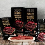 제주흑돼지육포 돼지고기 돈육포 제주직송 특산품 80g : 달팽이상점