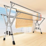 스틸 1.6m 대형 발코니 실외 이불 막대형 건조대 테라스 야외 빨래 접이식 실내 이동형 올스틸A 1.6m : 재인즈