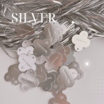  (신제품) 실버 크로바 참, 크로바 키링  (클로버 + 끈 ) : 조이코바늘