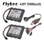 rc부품 Rc 용 NiMH 배터리 SM 플러그 자동차 트럭  로봇 건용 AA 4.8v 충전식 3500mah : 필승드론