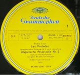 카라얀 - Karajan - Liszt Mazeppa,Les Preludes,Ungarische Rhapsodien Nr.2 & 4 LP [성음-라이센스반] [상] : 감성오디오 LPCD 스토어