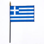 15x10cm 그리스 국기 미니 탁상기 탁상용 깃발 소형 : 경일문화가게
