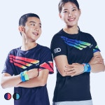 2024 엑시옴 신제품 린토 LINTO 국가대표 상의 반팔 유니폼 탁구 복 티셔츠 단체티 : 아트탁구