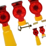 쏠라 LED 위험경고등 콘 휀스 드럼용 도로안전등 야간경고등 공사장안전등 : 지해유통