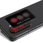 엑씨 카메라 강화유리 메탈 링 풀커버 액정보호필름 오로라 갤럭시Z 폴드6, 1매입 : 엑씨