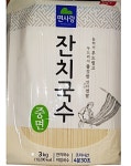 면사랑 잔치국수 중면 3kg x4봉 쫄깃한 비빔 국수 업소용 : 초정마켓