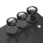 엑씨 메탈 링 풀커버 카메라 강화유리 액정보호필름 블랙 갤럭시Z 폴드6, 1매입 : 엑씨