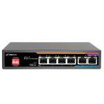 넥스트유 4포트 POE 65W 업링크 2포트 기가 스위치 허브 POE6006GF-60 : 넥스트타임
