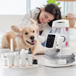 바비온 9in1 올마스터 진공 흡입 미용기 강아지 고양이 이발기 바리깡 클리퍼 셀프미용 : 바비온코리아