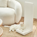 펫초이스 고양이 프리미엄 수직 스크래쳐 화이트 L자 대형 : 펫초이스