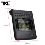 TKL 오디오 디지털 믹서 아이패드 16 채널 USB 와이파이 DJ 사운드 믹싱 노래방 KTV 매치 파티용 M16 : 엔씨쓰리