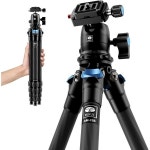 시루이 SIRUI 360° B00K 아크라스위스 볼헤드가 있는 SIRUI 50인치... 있는 경량 카메라 삼각대 트위스트 잠금 장치 최대 하 : 던더미플린