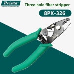 광접속기 오리지널 Proskit 8PK326  섬유 스트리핑 플라이어 트라이 홀 스트리퍼 FTTH 와이어 1 개 : GOTOUP