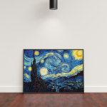 고흐 별이빛나는밤에 그림 액자 명화 A4 포스터 : 바이프레임