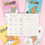 낙서의민족 핑크풋 초등학생 쉬는시간 심심풀이 여행용 노트 8개 : 공감이스