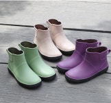 무광 발목 장화 레인부츠 4색 : 즈와